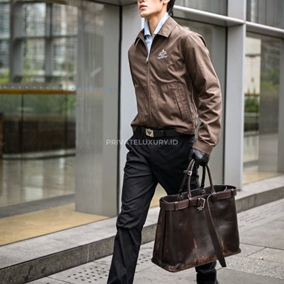Prada Buckle Nappa Leather Bag with Belt