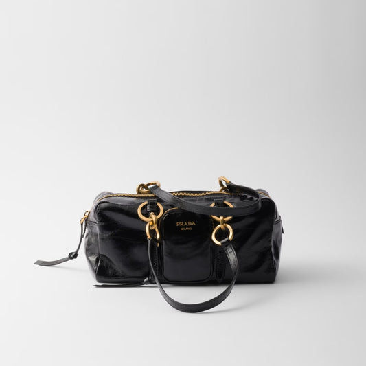 Prada Dangle Medium Leather Top-Handle Bag