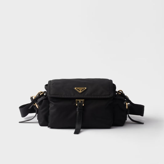 Prada Explore Medium Re-Nylon Shoulder Bag with Flap