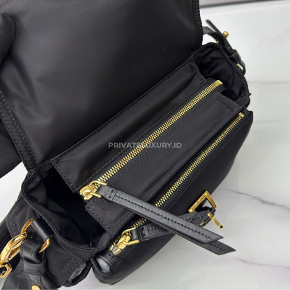 Prada Explore Medium Re-Nylon Shoulder Bag with Flap