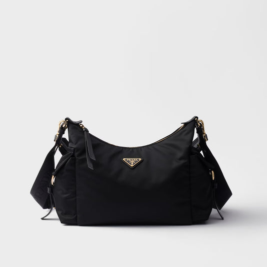 Explore Large Re-Nylon and Leather Bag