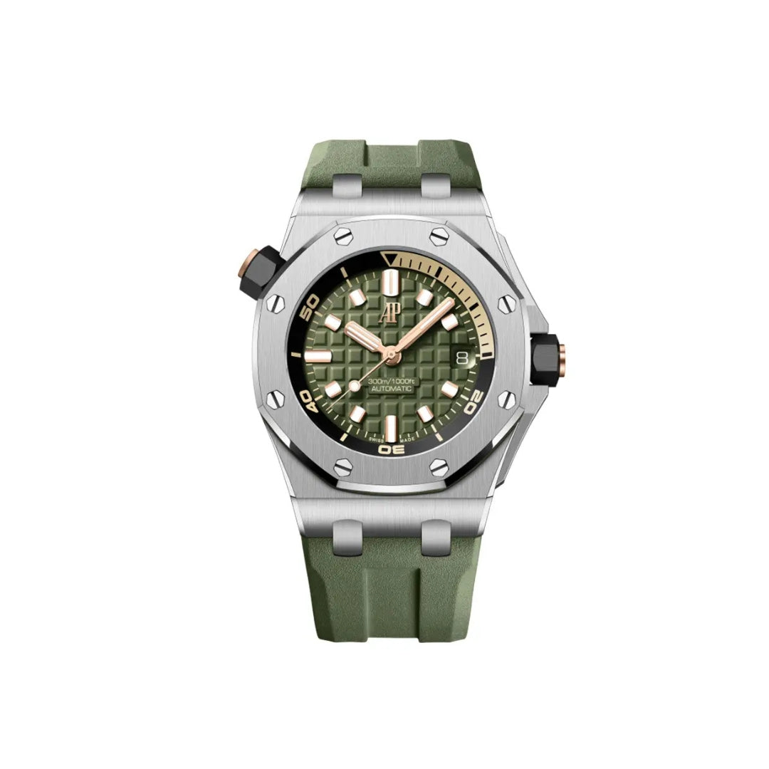 Royal Oak Offshore 42 - 15720ST.OO.A052CA.01 Diver Selfwinding Khaki Green