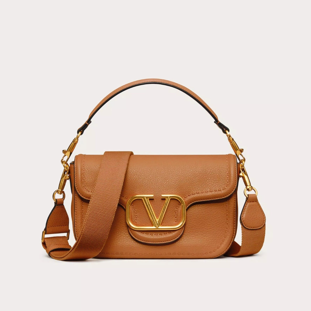 Alltime Grainy Calfskin Shoulder Bag